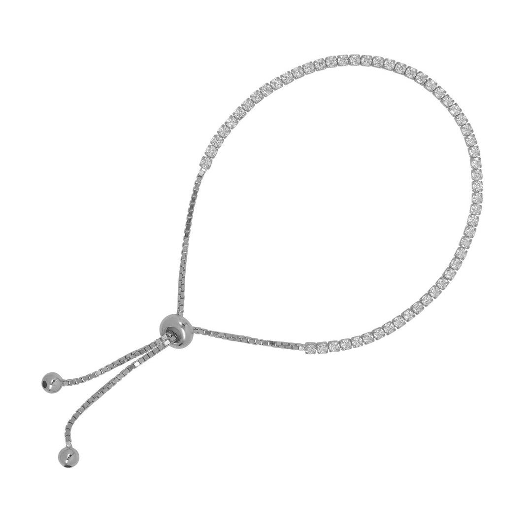 CZ Tennis Bracelet - Bracelets - Silver - Silver - Azil Boutique