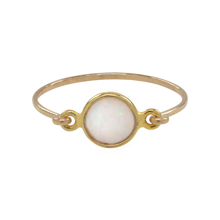 Circle Opal Ring - Rings - Gold - Gold / 5 - Azil Boutique