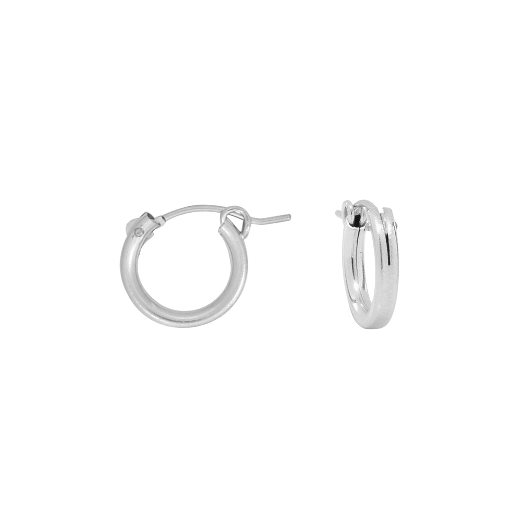 Tube Hoops - Earrings - Silver - Silver / X-Small - Azil Boutique