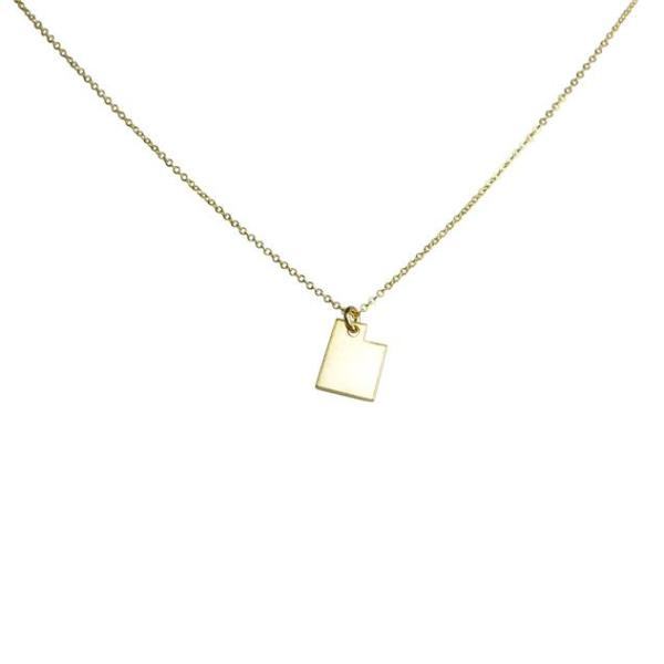 State Necklace - Necklaces - Gold - Gold / UT - Azil Boutique