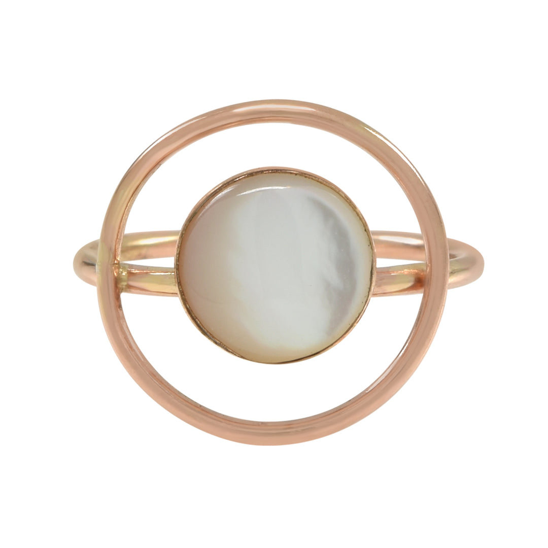 Orbit Ring (more stones) - Rings - Mother of Pearl - Mother of Pearl / 5 - Azil Boutique