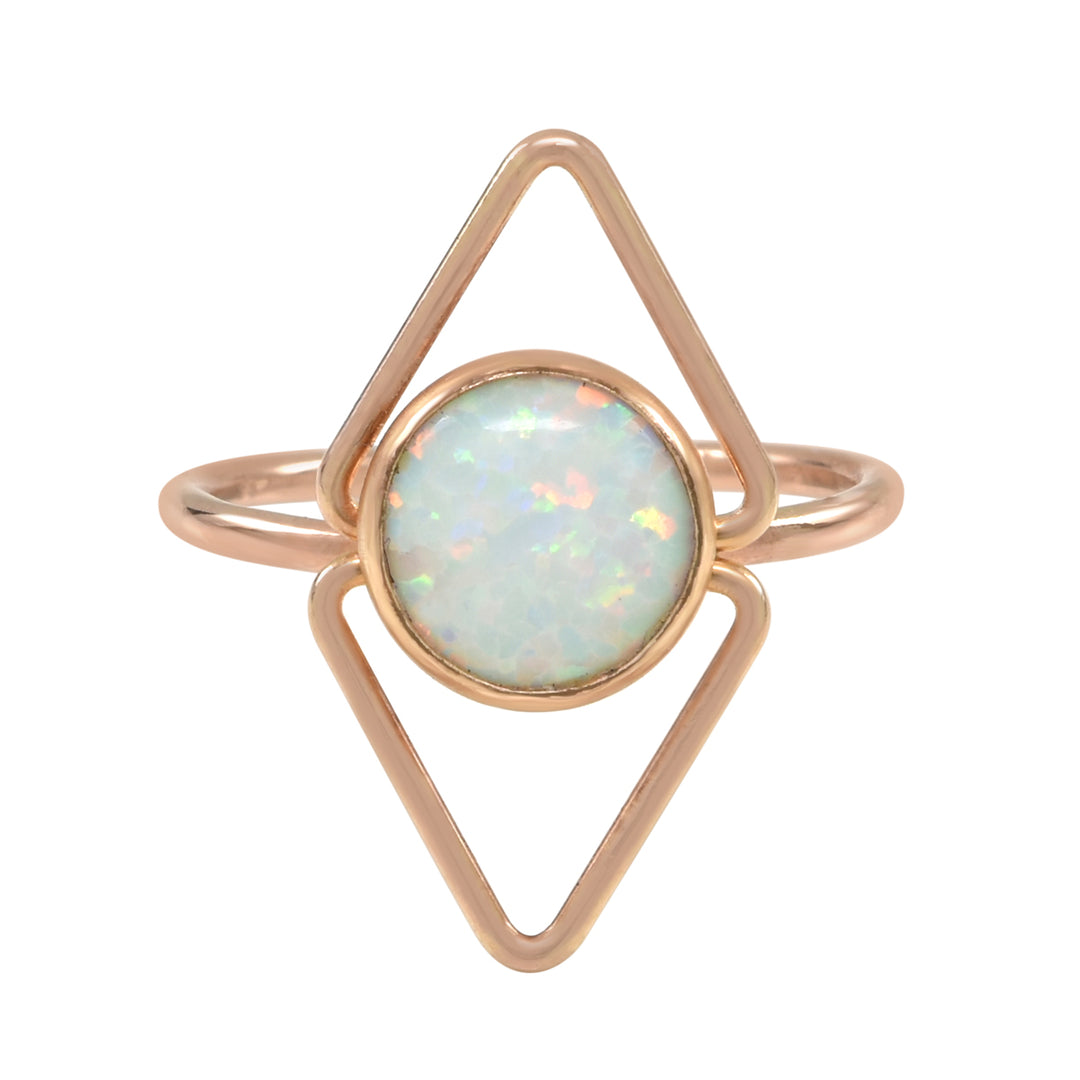 Deco Opal Ring - Rings -  -  - Azil Boutique