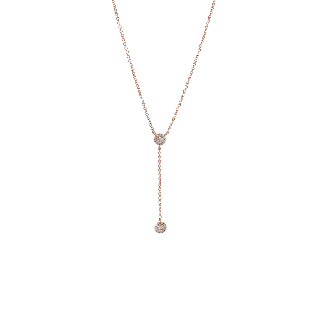 Diamond Y Drop Necklace - Necklaces -  -  - Azil Boutique