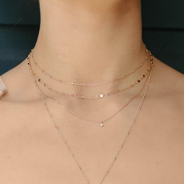 Geometric Cable Chain Necklace - Necklaces -  -  - Azil Boutique