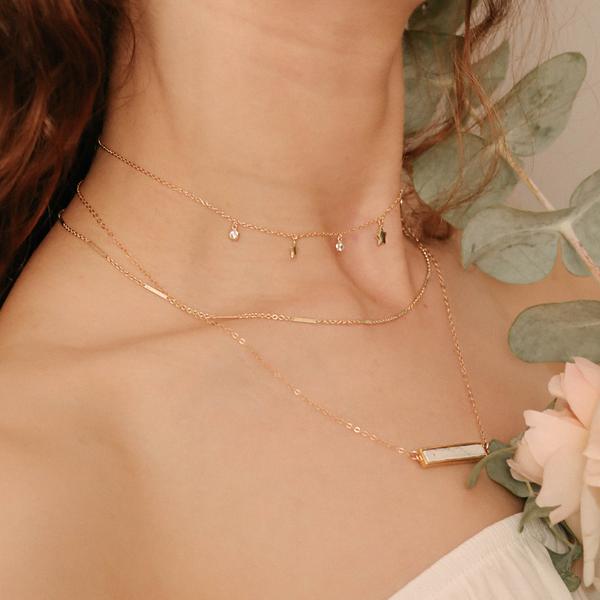 10mm Bar / Link Choker Necklace - Necklaces -  -  - Azil Boutique