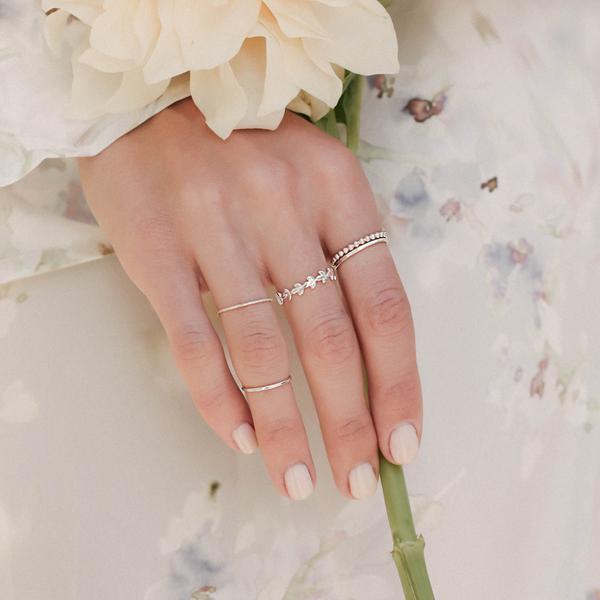 Beaded Stacking Ring - Rings -  -  - Azil Boutique