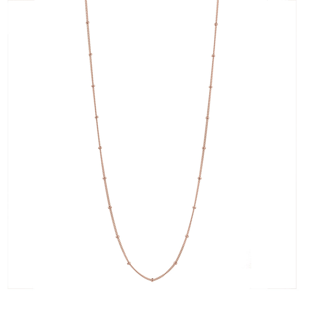 Ball Chain Necklace - Necklaces - Rosegold - Rosegold / 29" - Azil Boutique