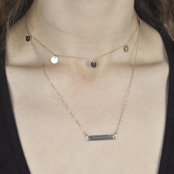 SALE - Thick Bar Necklace - Necklaces -  -  - Azil Boutique