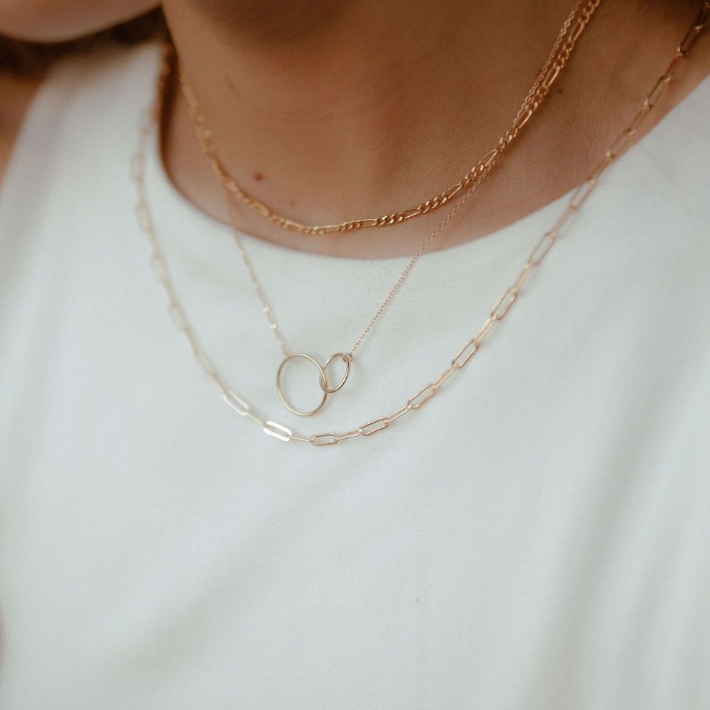 Circle Duo Necklace - Necklaces -  -  - Azil Boutique