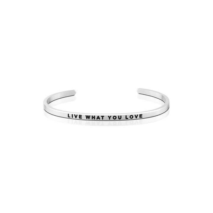 Mantra Bands - Bracelets - Silver - Silver / Live What You Love - Azil Boutique