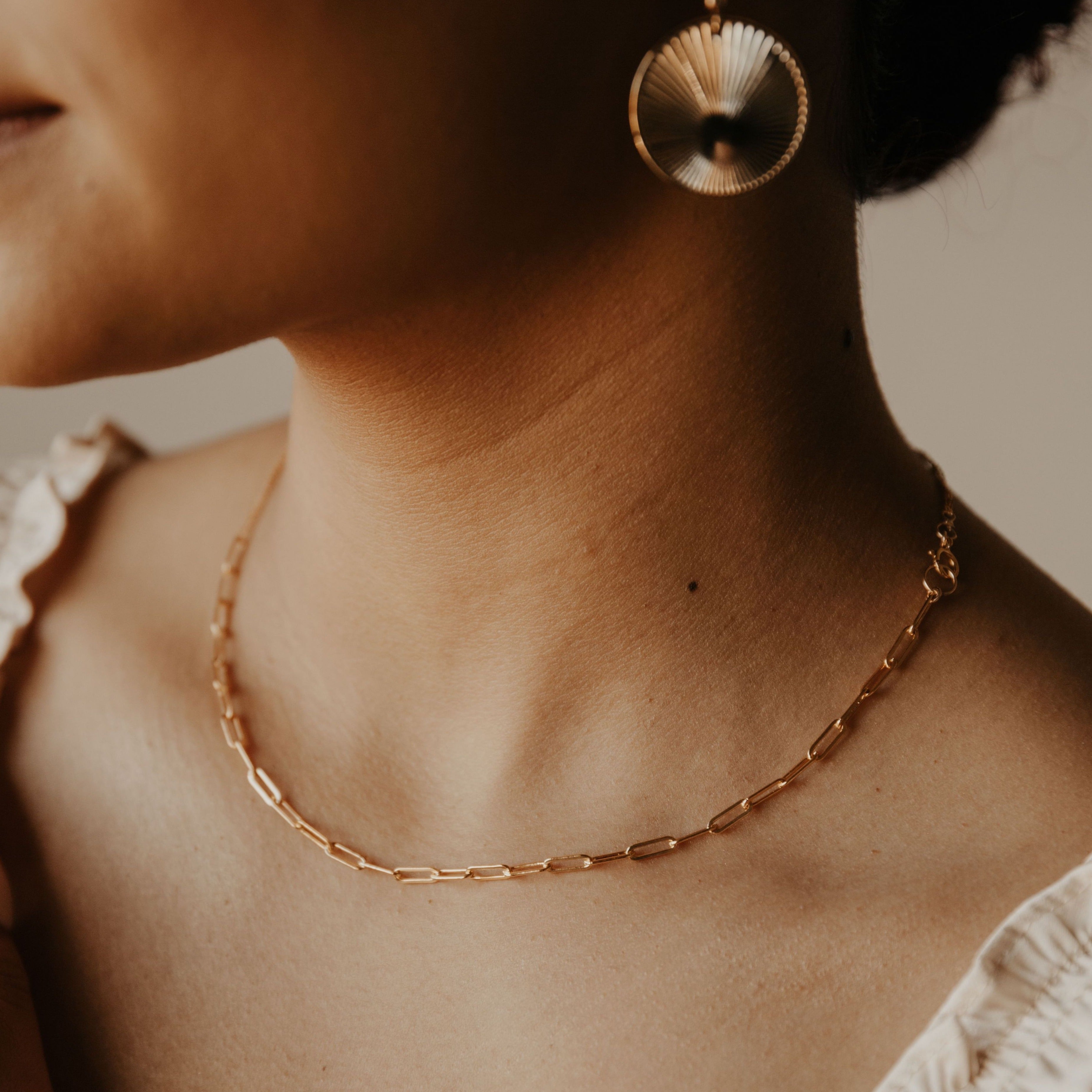 Oval Link Chain Necklace – Azil Boutique