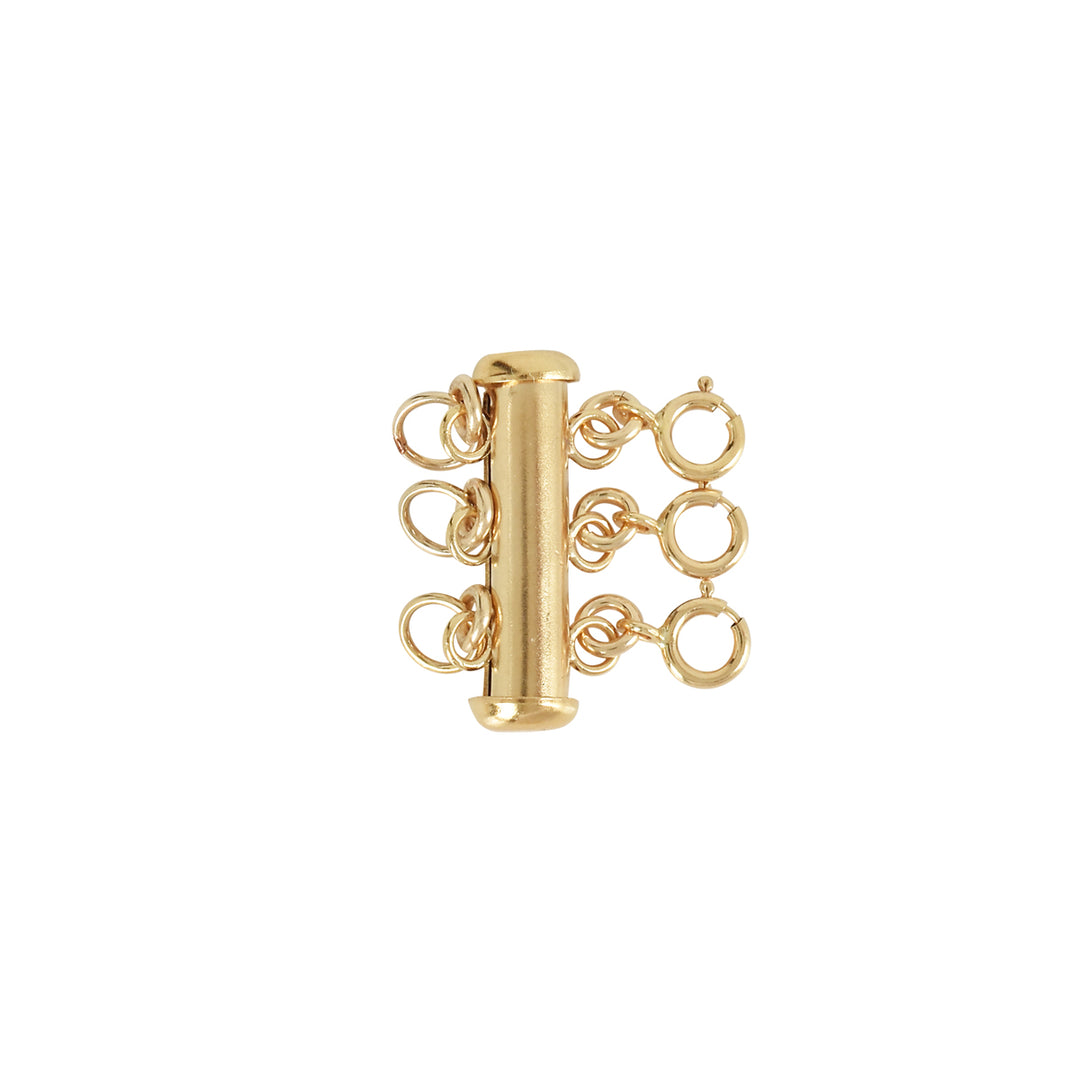 Tube No Tangle Clasp - Necklaces - Gold - Gold / Triple - Azil Boutique