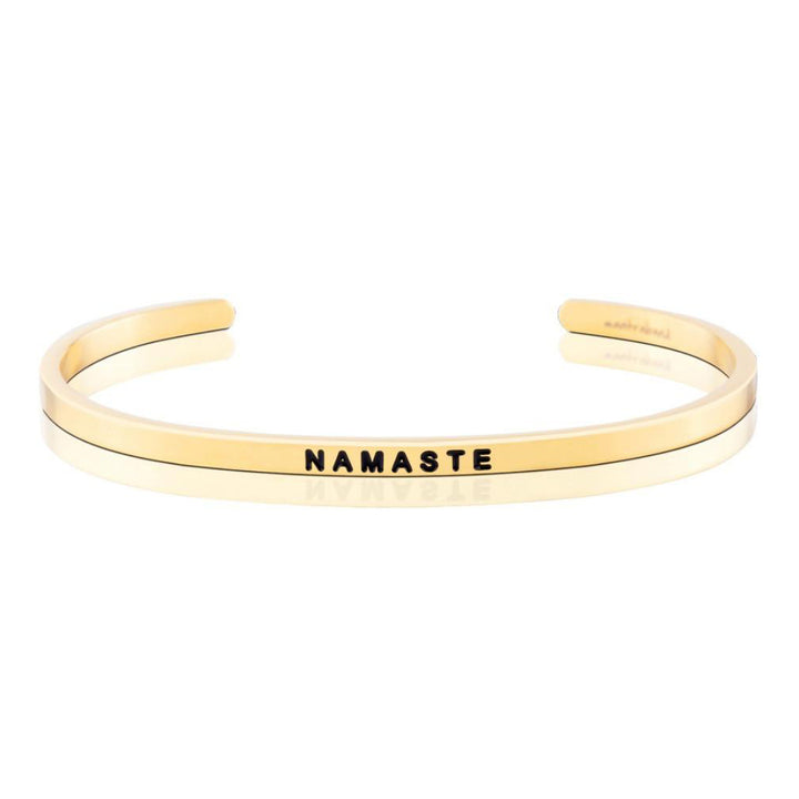 Mantra Bands - Bracelets - Gold - Gold / Namaste - Azil Boutique