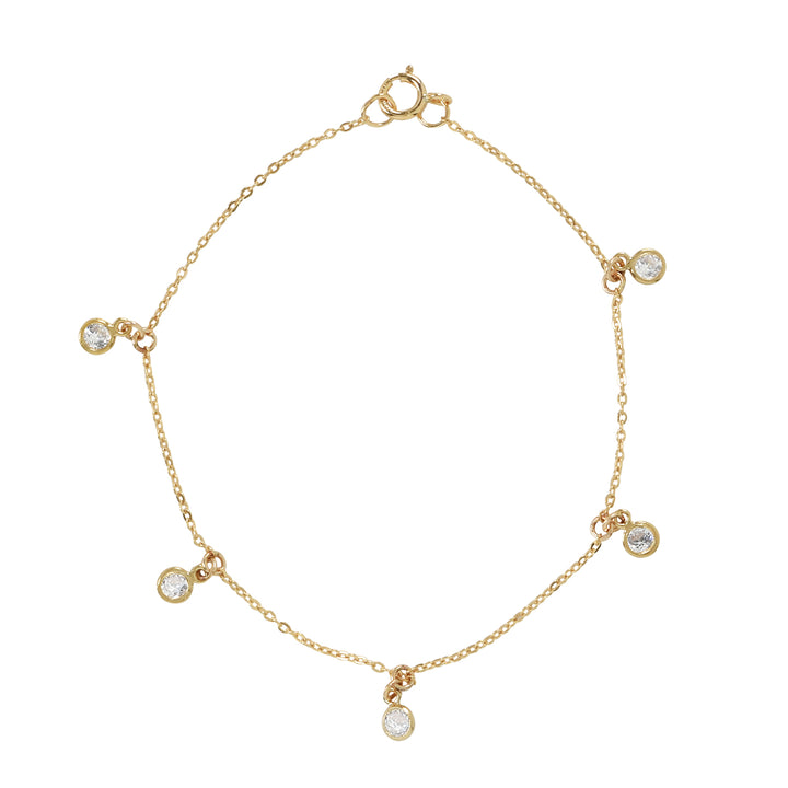 Multi-CZ Bracelet - Bracelets - Gold - Gold - Azil Boutique