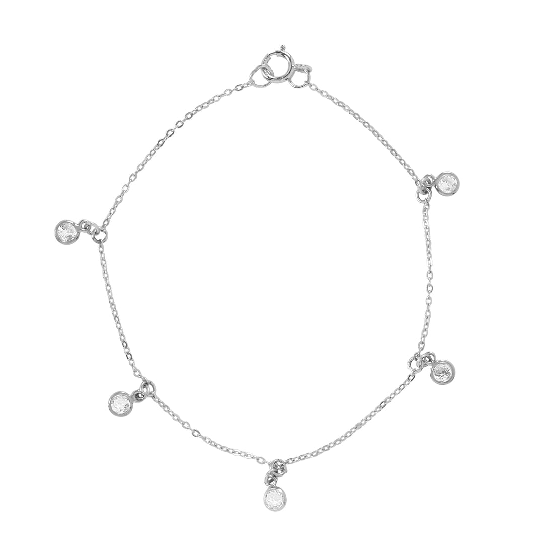 Multi-CZ Bracelet - Bracelets - Silver - Silver - Azil Boutique
