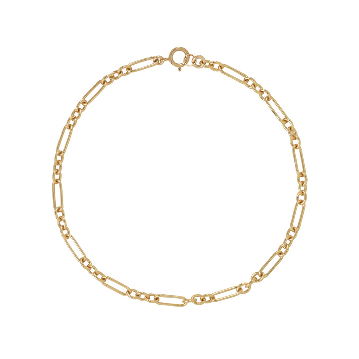 Elongated Oval & Round Link Chain Bracelet - Bracelets - 6 inches - 6 inches - Azil Boutique