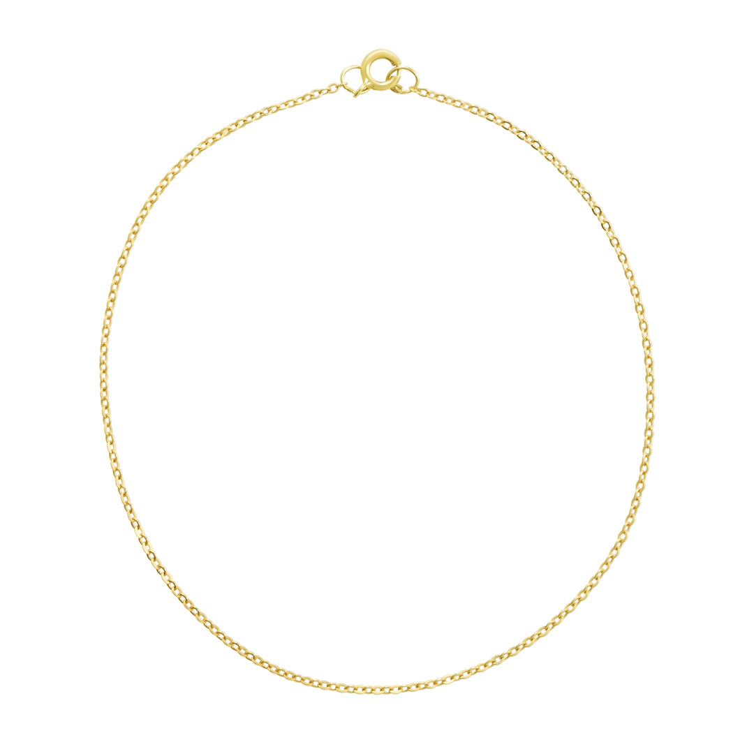 14k Solid Gold Thin Chain Bracelet - Bracelets -  -  - Azil Boutique
