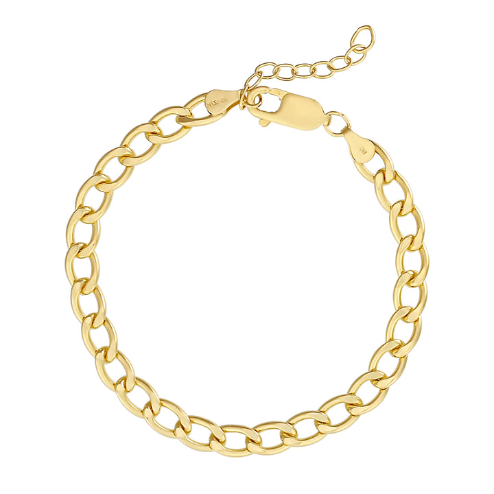 Flat Curb Chain Bracelet - Bracelets -  -  - Azil Boutique
