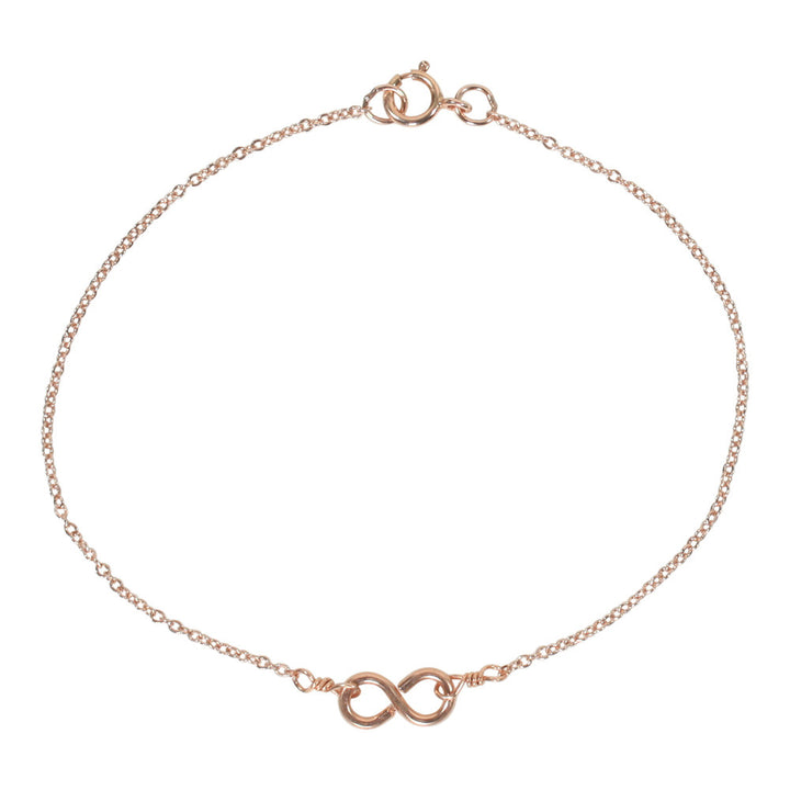 Tiny Infinity Bracelet on Thin Chain - Bracelets - Rosegold - Rosegold - Azil Boutique