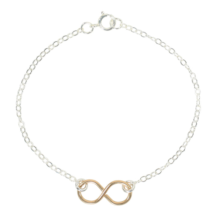 Infinity Bracelet on Regular Chain - Bracelets - Gold Infinity l Silver Chain - Gold Infinity l Silver Chain - Azil Boutique