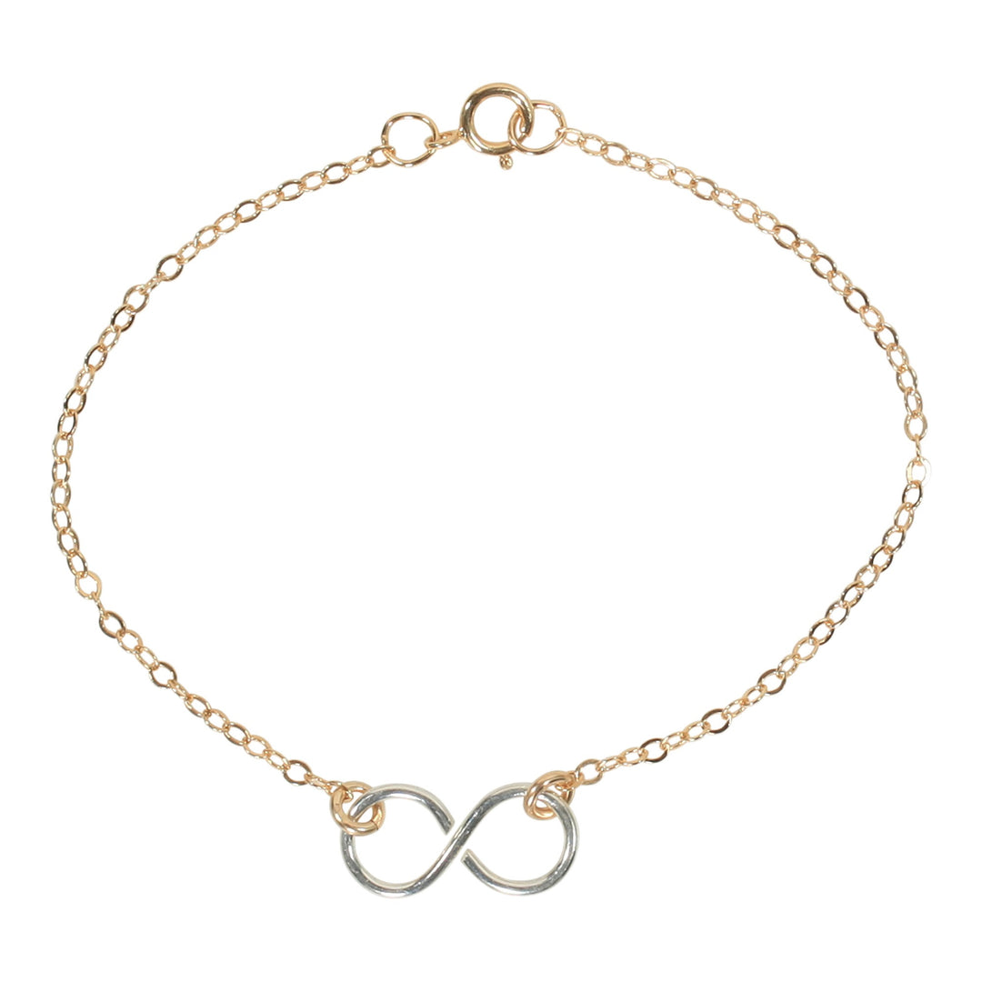 Infinity Bracelet on Regular Chain - Bracelets - Silver Infinity l Gold Chain - Silver Infinity l Gold Chain - Azil Boutique