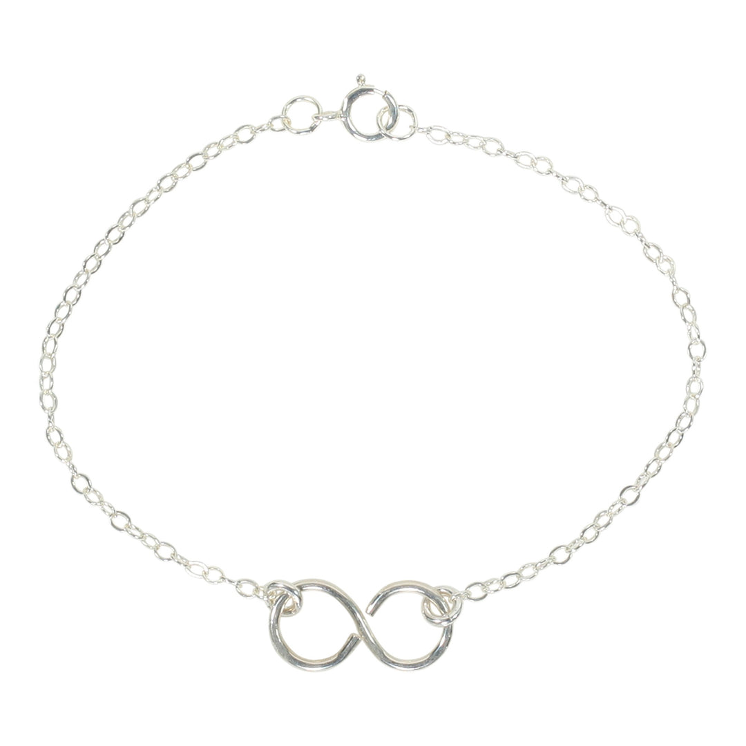 Infinity Bracelet on Regular Chain - Bracelets - Silver - Silver - Azil Boutique