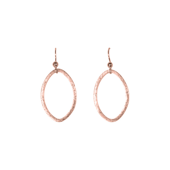 SALE - Brushed Marquise Earrings - Earrings - Rosegold - Rosegold / Medium - Azil Boutique
