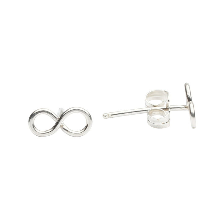Infinity Wirewrapped Studs - Earrings - Silver - Silver - Azil Boutique