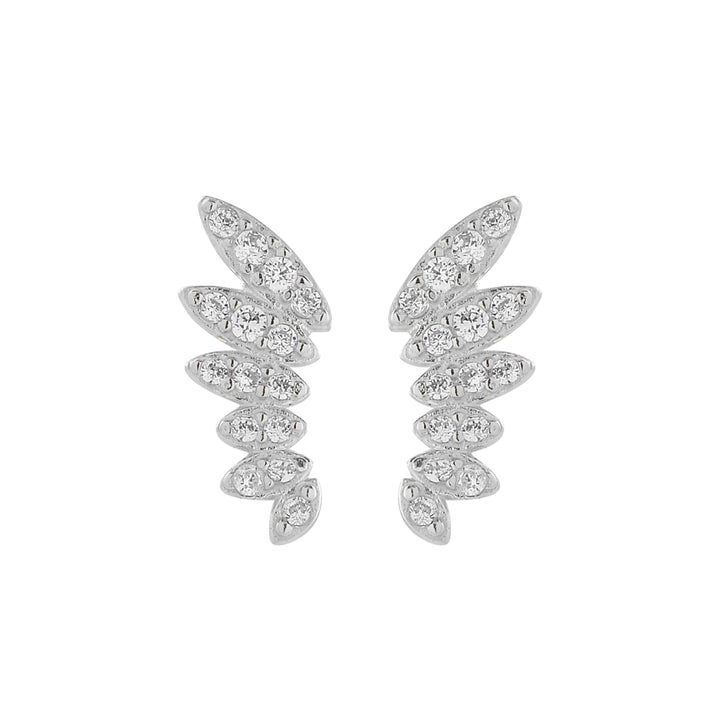 CZ Angel Wing Studs - Earrings -  -  - Azil Boutique