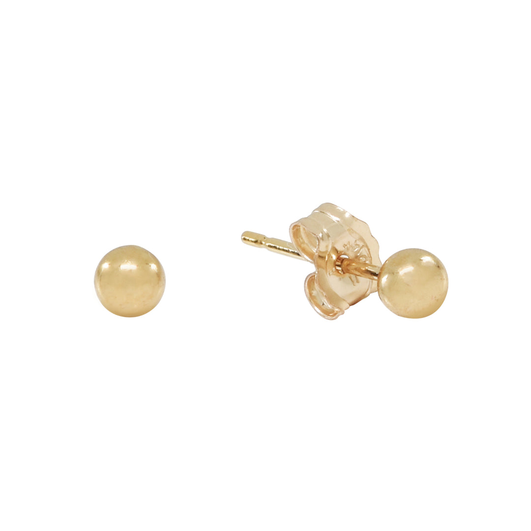 Sphere Studs - Earrings - Gold - Gold / 3mm - Azil Boutique