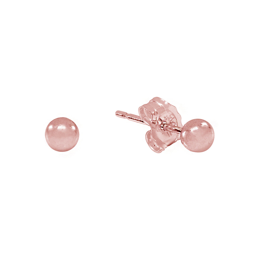 Sphere Studs - Earrings - Rose Gold - Rose Gold / 3mm - Azil Boutique