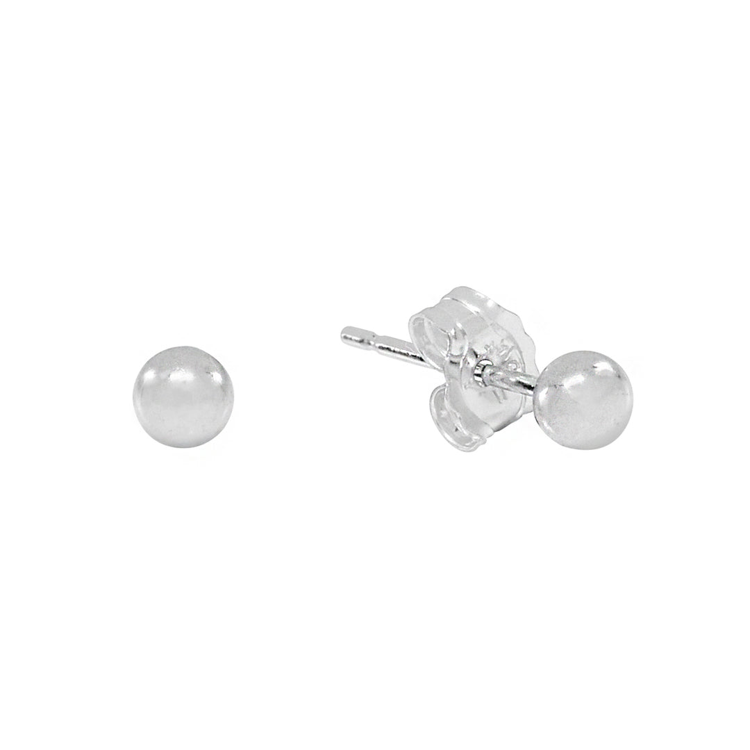 Sphere Studs - Earrings - Silver - Silver / 3mm - Azil Boutique