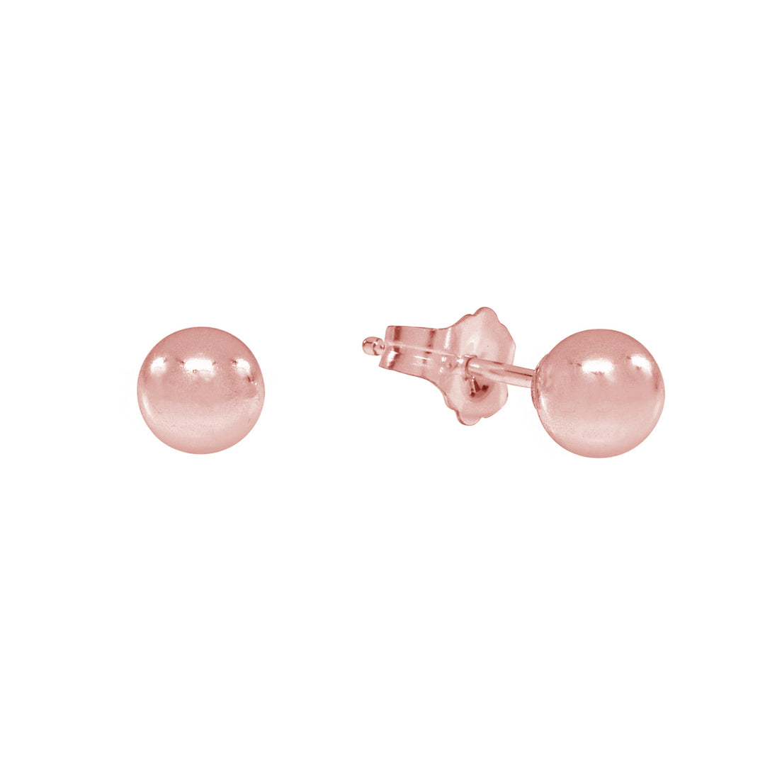 Sphere Studs - Earrings - Rose Gold - Rose Gold / 5mm - Azil Boutique