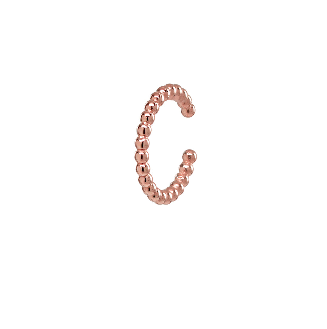 Beaded Middle Ear Cuff - Earrings - Rose Gold - Rose Gold - Azil Boutique