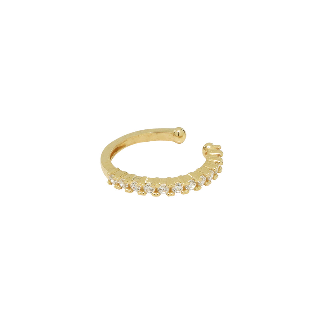 CZ Prong Middle Ear Cuff – Azil Boutique