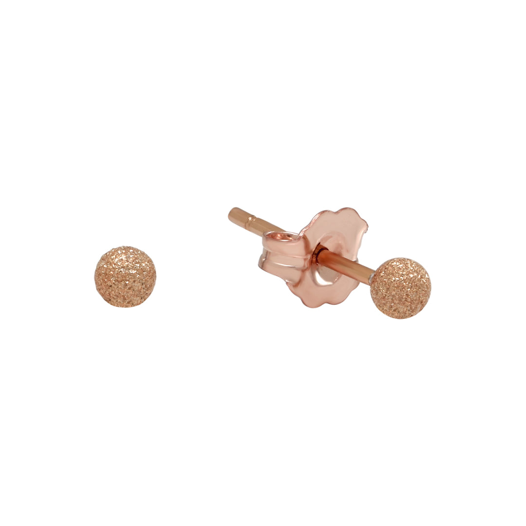 Stardust Sphere Studs - Earrings - Rose Gold - Rose Gold / 3mm - Azil Boutique