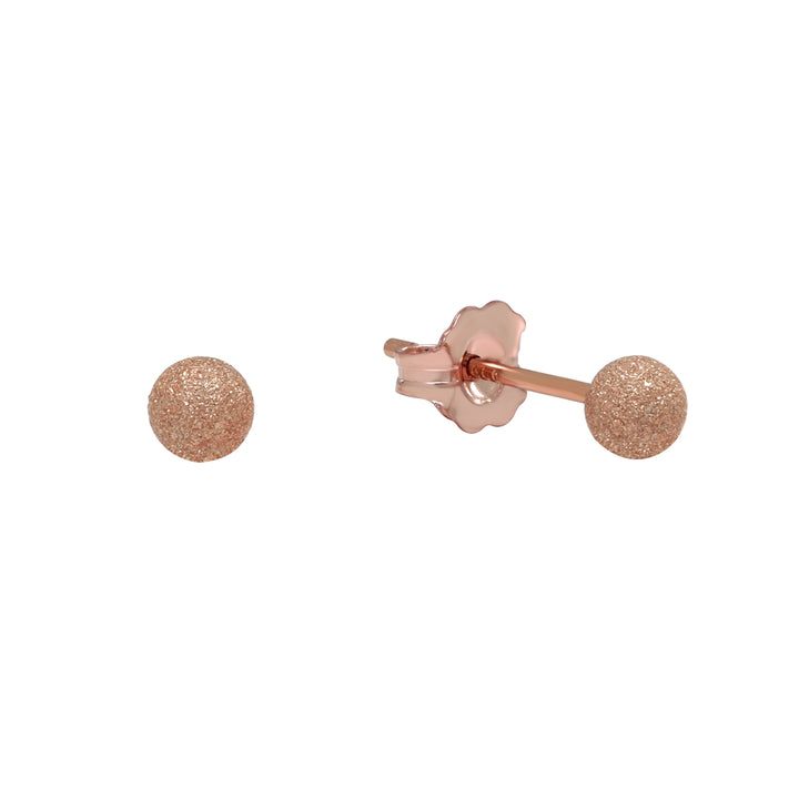 Stardust Sphere Studs - Earrings - Rose Gold - Rose Gold / 4mm - Azil Boutique