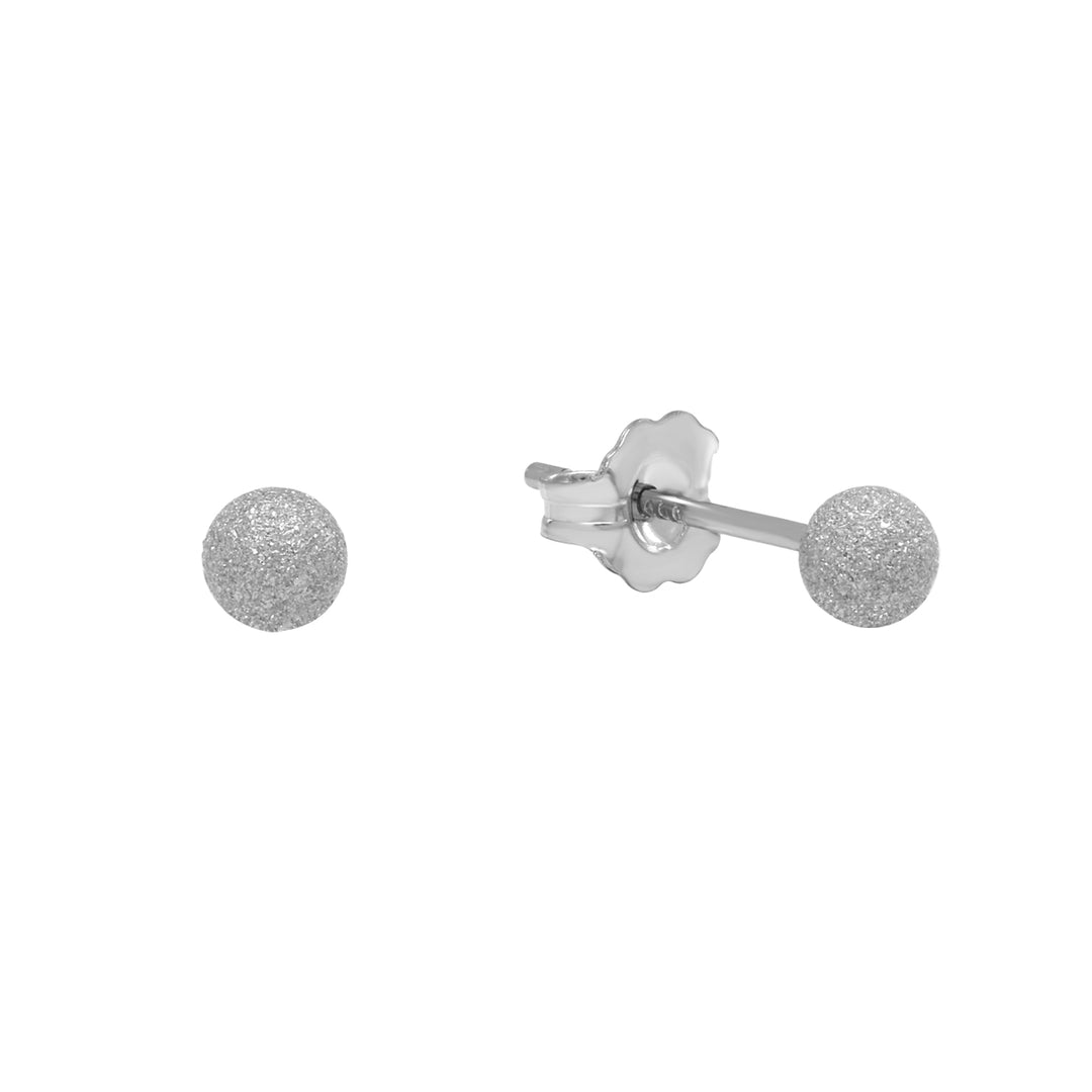 Stardust Sphere Studs - Earrings - Silver - Silver / 4mm - Azil Boutique