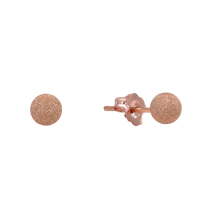 Stardust Sphere Studs - Earrings - Rose Gold - Rose Gold / 5mm - Azil Boutique