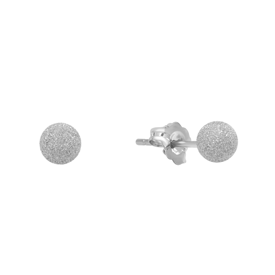 Stardust Sphere Studs - Earrings - Silver - Silver / 5mm - Azil Boutique