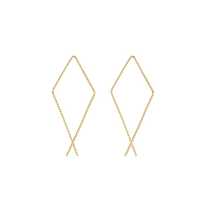 Infinity Diamond Hoops - Earrings - Small - Small / Gold - Azil Boutique