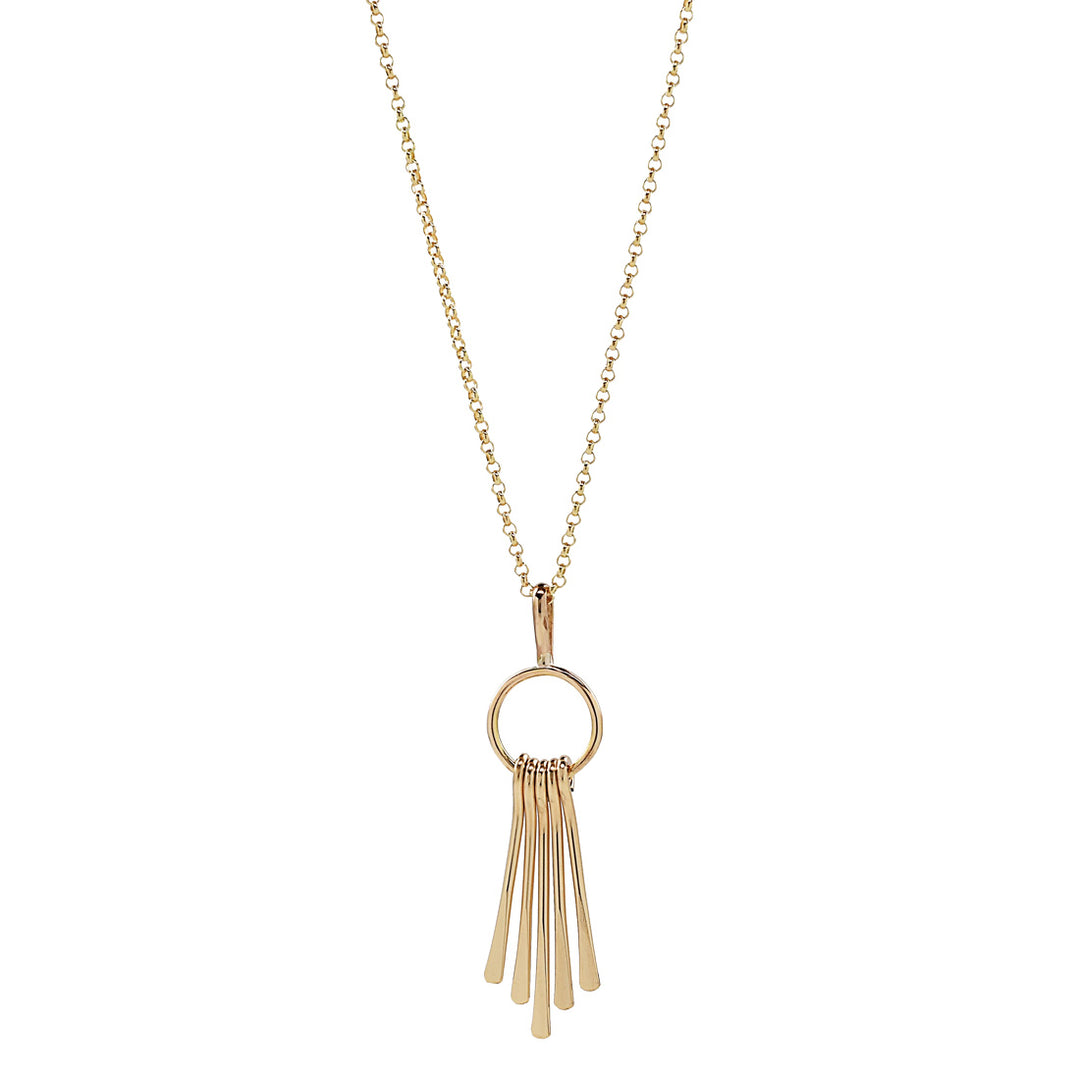 Fringe Necklace - Necklaces - Gold - Gold - Azil Boutique