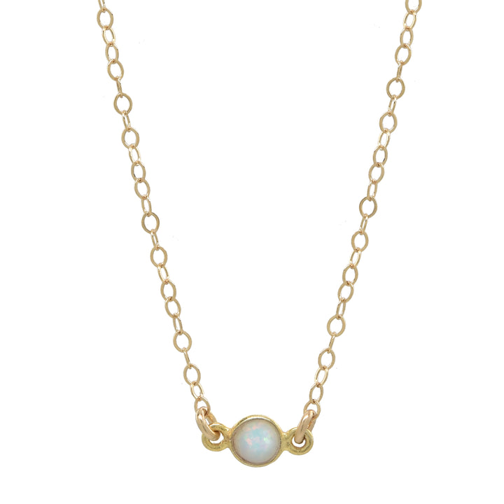 Tiny Round Opal Choker - Necklaces -  -  - Azil Boutique