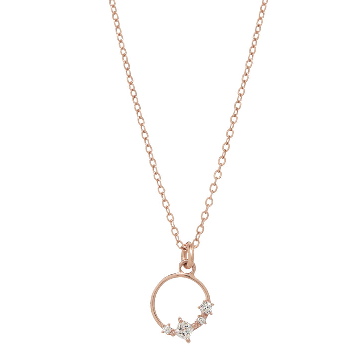 CZ Wreath Necklace - Necklaces - Rose Gold - Rose Gold - Azil Boutique