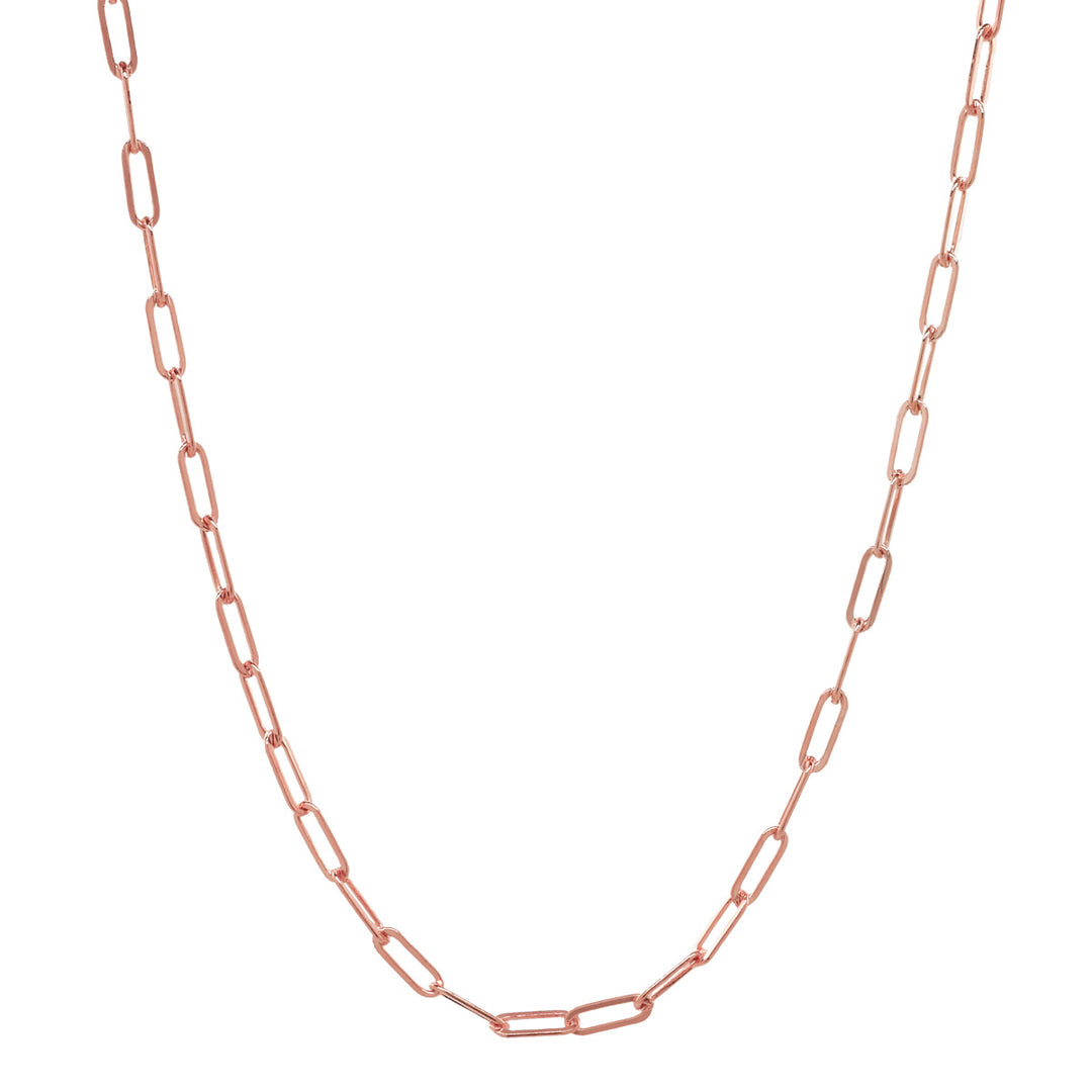 Oval Link Chain Necklace - Necklaces - 14" - 14" / Rose Gold - Azil Boutique