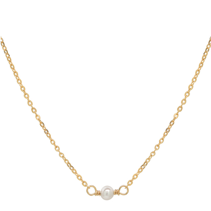 Tiny Pearl Choker - Necklaces - Gold - Gold - Azil Boutique