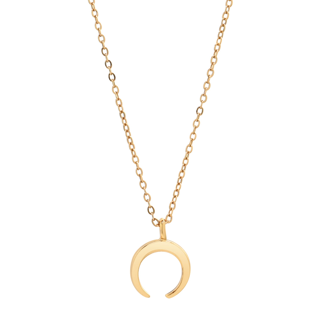 Tiny Horn Necklace - Necklaces - Gold - Gold - Azil Boutique