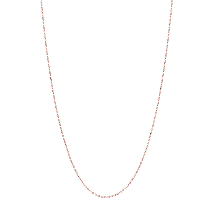 14k Solid Gold Thin Chain w/ Extender - Necklaces - Rose Gold - Rose Gold - Azil Boutique