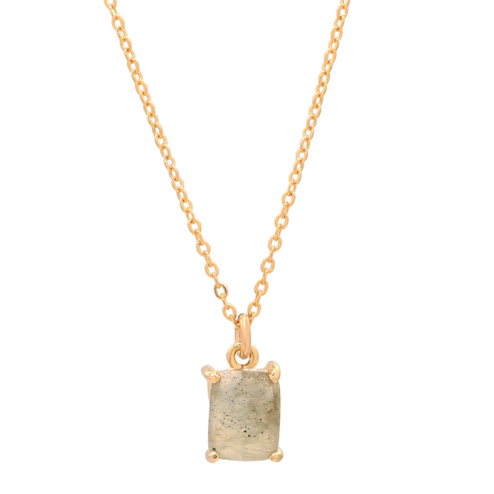 Labradorite Emerald Necklace - Necklaces - Small - Small - Azil Boutique