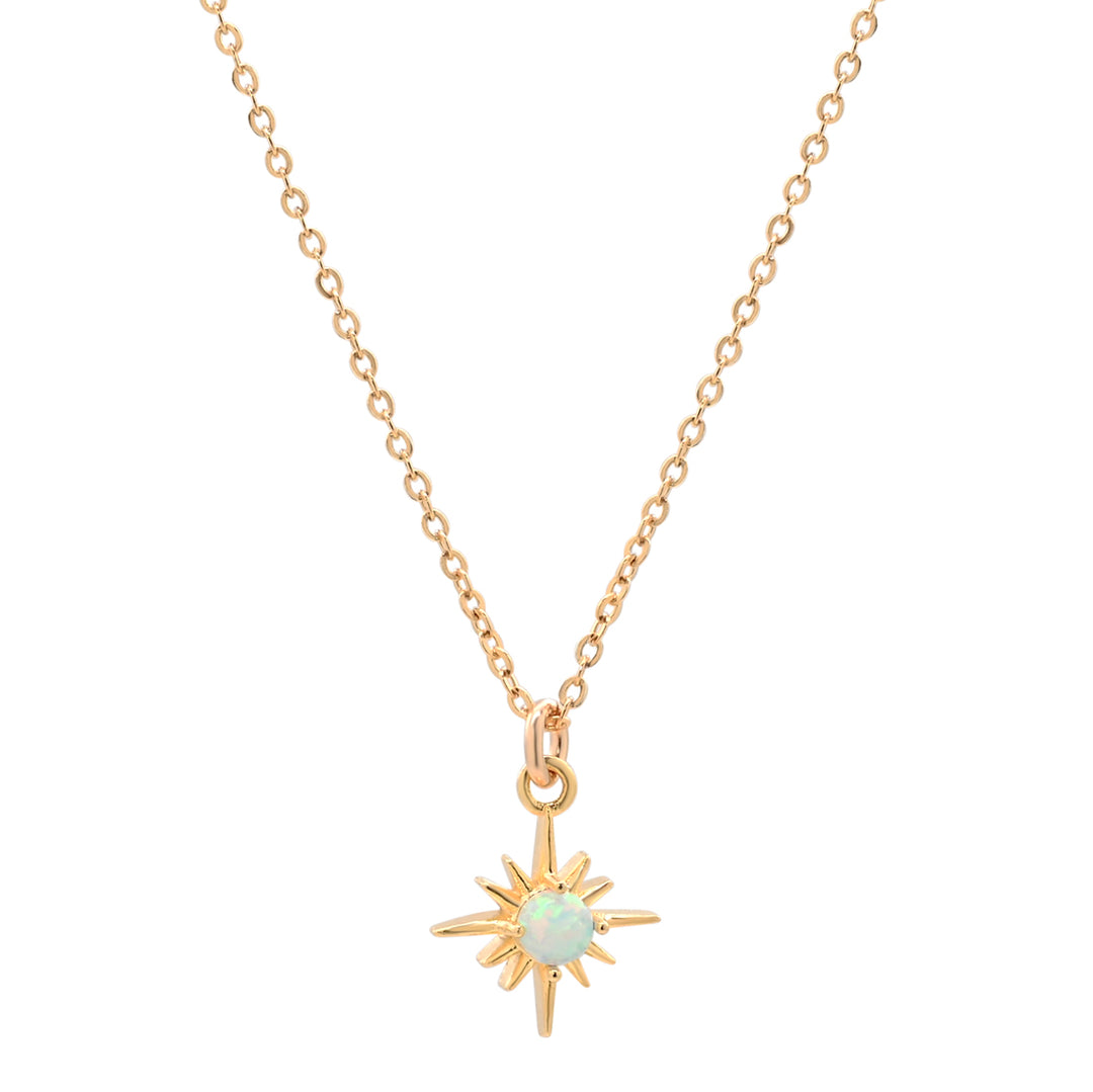 Opal Sun Ray Necklace - Necklaces -  -  - Azil Boutique